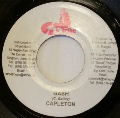 7inch Record CAPLETON - Gash None 13th Tribe Prod 2005 Jamaica Reggae, Ska & Dub Used