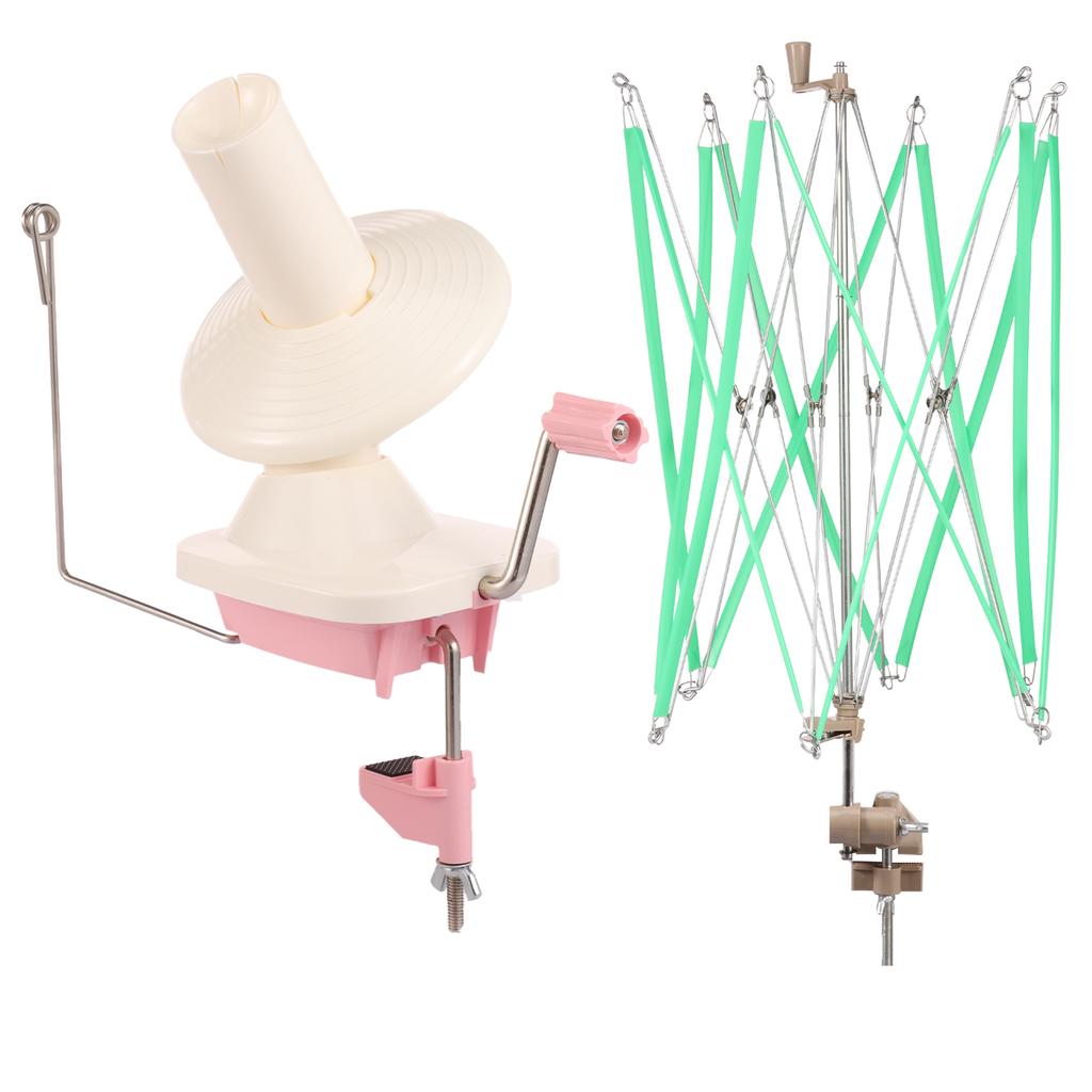 Manual Yarn Winding Machine Household Yarn Ball Winder Versatile Simple Type Shaking Device for Beginner Hand-knitted Enthusiast