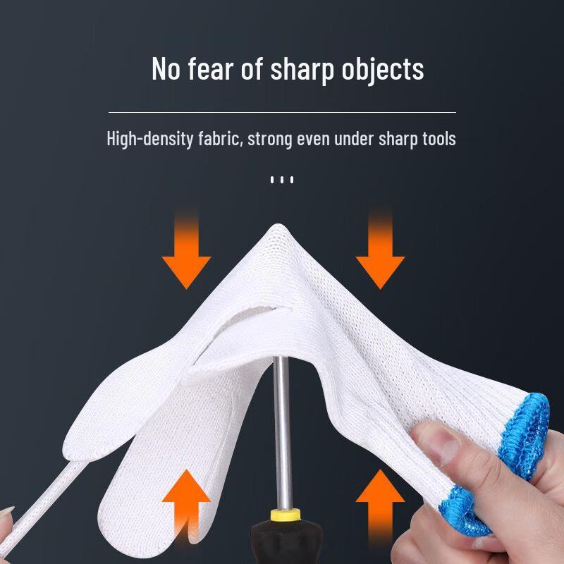 Thickened Cotton Yarn Work Gloves