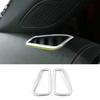 Dashboard Side Outlet Vent Covrs Trim -22 Matte Silver For Benz A-Class CLA
