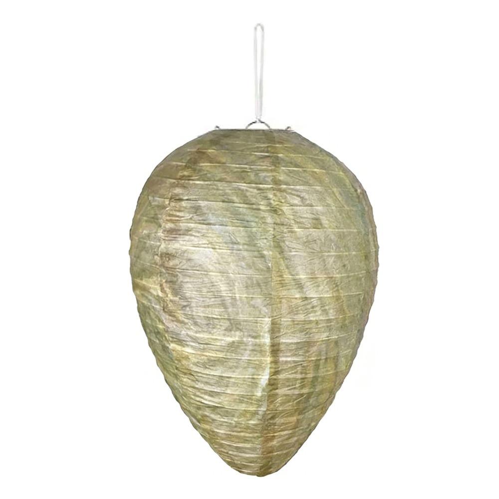 

Realistic Waterproof Courtyard lantern Non-Toxic Plastic Wasp Nest Decoy Hanging Paper Hornets Deterrents Drive Insects 28x22cm