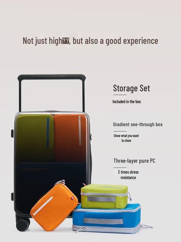 

OIWAS Light Travel Transparent Hardside Carry-on Suitcase