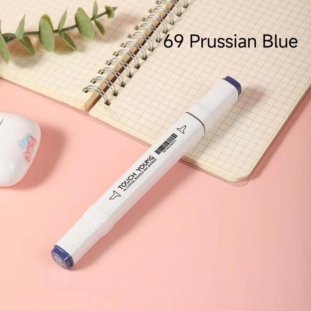 6th Gen Double Tip White Square Barrel Oil-Based Marker for Drawing & Hand-Painting