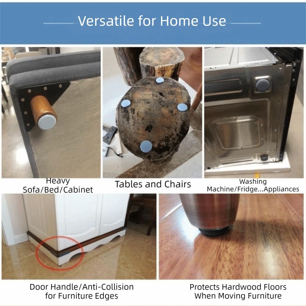 24pcs/set Thickened Furniture Slider Pads Self-Adhesive Chair Leg Sliding Block  Furniture Moving