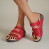 New Summer Flat Plus Size Peep Toe Wedge Platform Women's Sandals