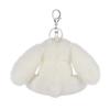 Apricot Lamb Cute White Bunny Soft Keychain Plush Toy, Perfect for Boys and Girls, Fits Kids Backpacks and Purses, 15cm
