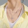 Cazador Jesus Kreuz Hohl Anhänger Halsketten für Damen Herren Christliches Choker Großhandel Edelstahl Schmuck Geburtstagsgeschenke