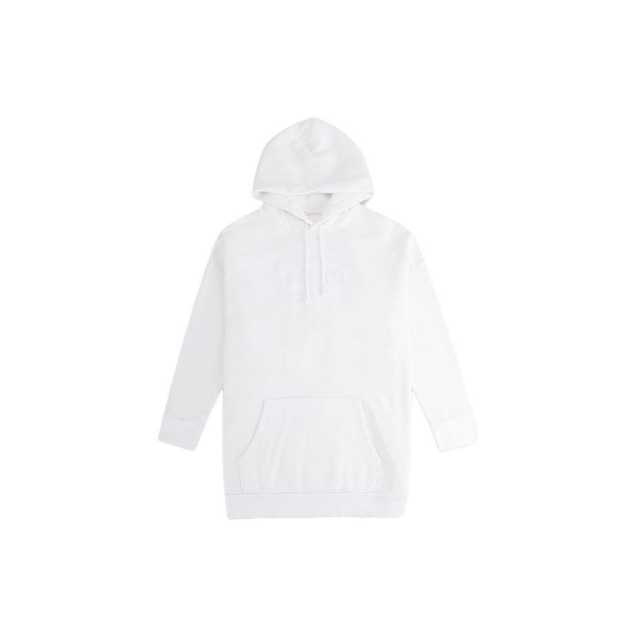 

Levis однотонный свитер с капюшоном и логотипом с надписью «Live», длинный рукав, женская толстовка, белый цвет 77394-0001 XS