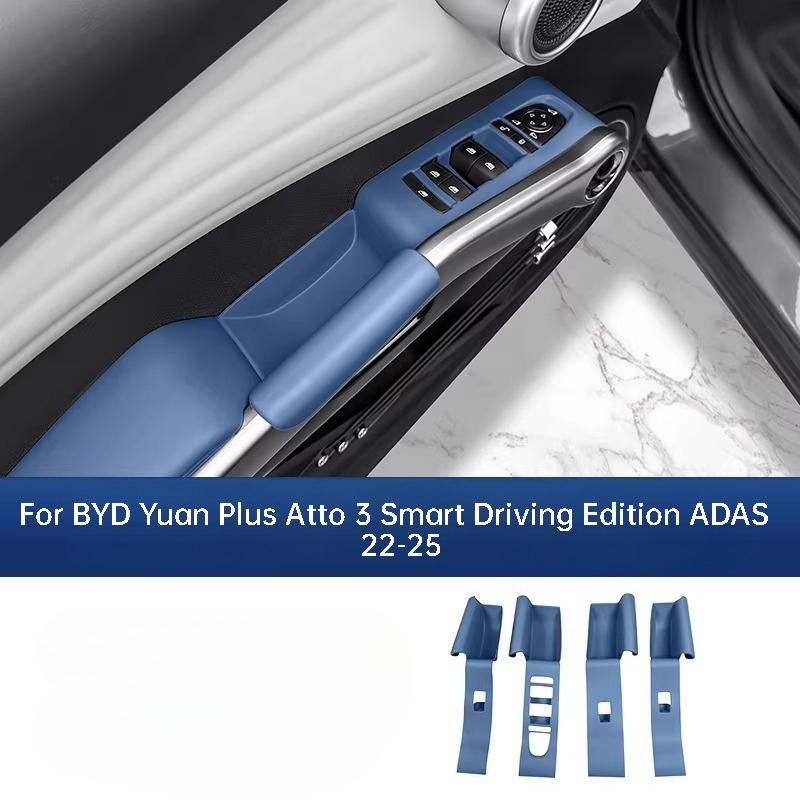 For BYD Yuan Plus Atto 3 Smart Driving Edition ADAS Car Window Lift Panel Silicone Pad Full Cover Anti Scratch Interior