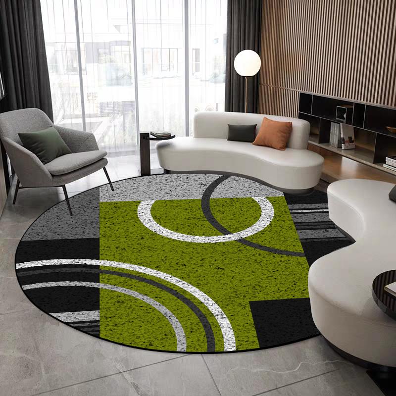 

Скандинавський Сучасний Стиль Підлоговий Круглий Килим Протиковзкий Килимок для Крісла Декор Кімнати Вбираючий М який Килим Праний Килими для Вітальні На Замовлення 140cm 55.11 in