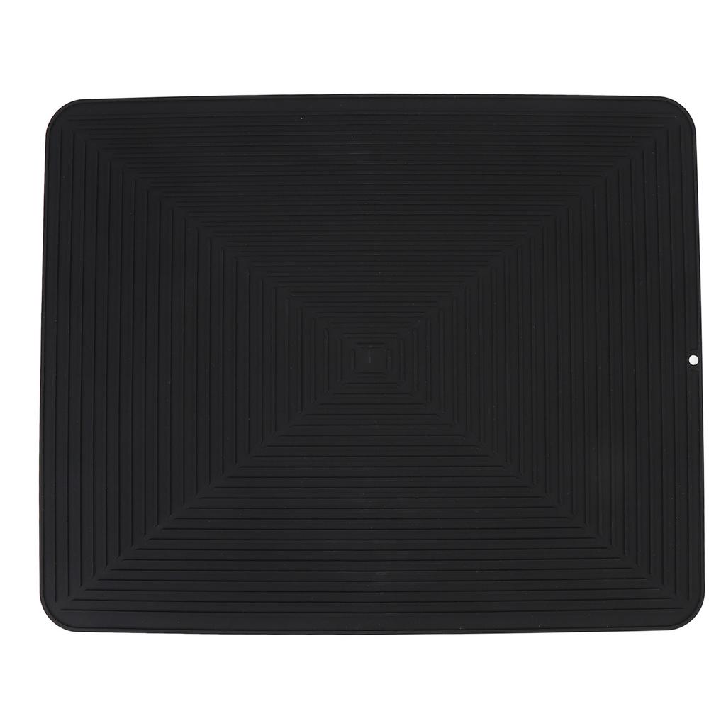 Tapete de silicona para secar platos, protector de encimera, aislamiento térmico, almohadilla antideslizante para escurrir platos en la encimera de la cocina.