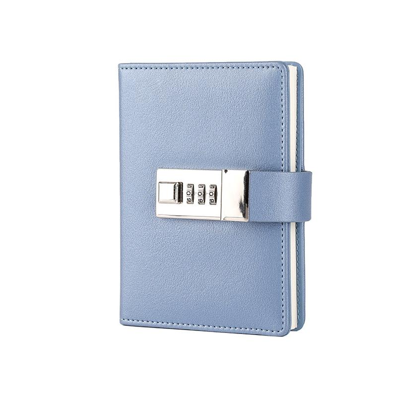 Code Diary Book With Lock PU Notepad Agenda Planner Handmade Handaccount Book Journal Travel Notebook