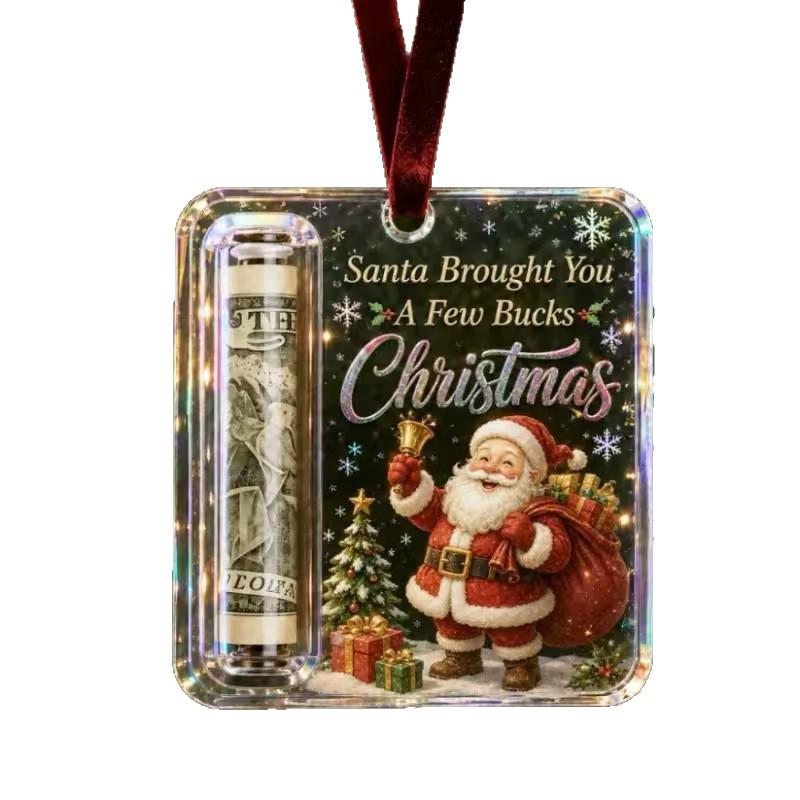 New Christmas Cash Gift Acrylic Ornament Pendant
