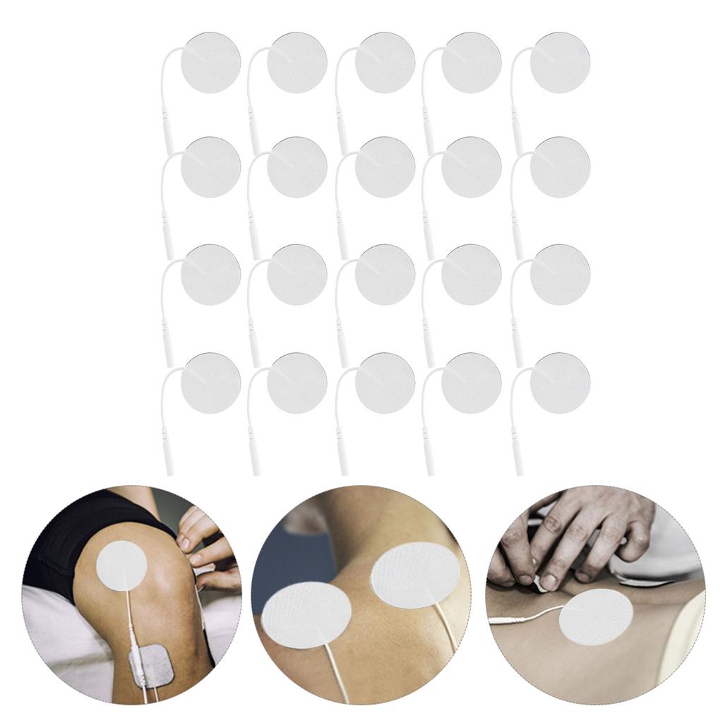 20 Stück / Beutel 3,5 cm Durchmesser TENS Elektrodenpads für TENS Massagegerät Physiotherapiegerät