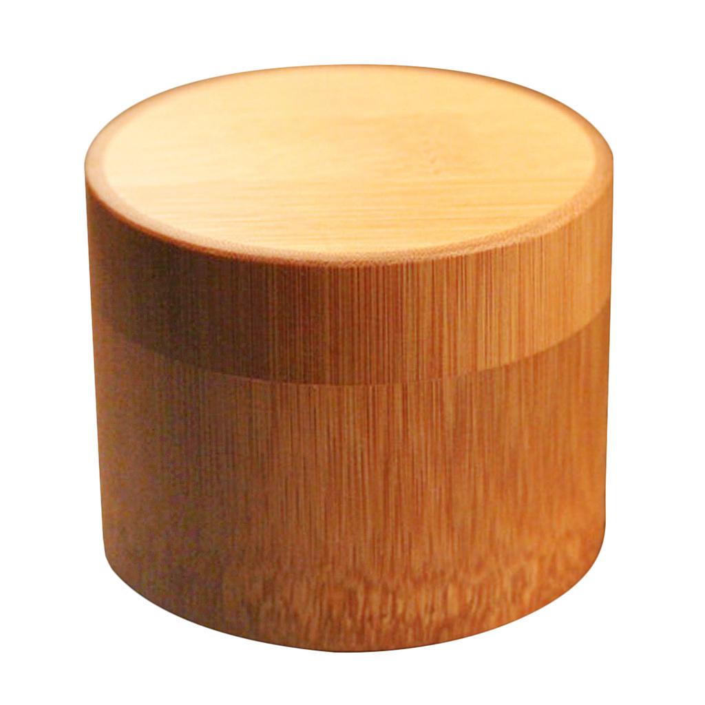 Bamboo Tea Cans Tube Storage Canister Friendly Gift Natural Stylish Lid Seal Jars - Brown,