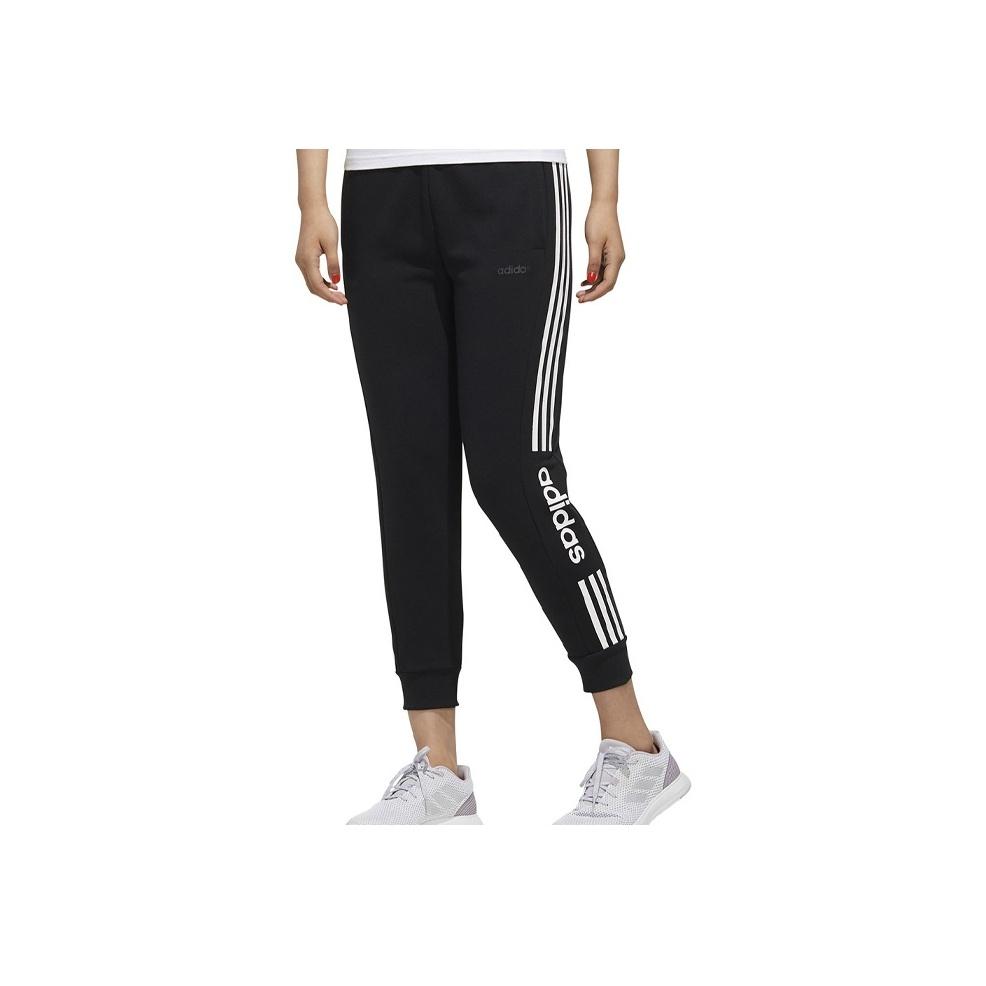 adidas Neo Women's Black Knit Jogger Pants with Side Adidas Lettering 3-Stripes FP7454