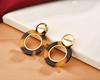 Trendy European & American High-End Niche Versatile Stud & Exaggerated Round Earrings
