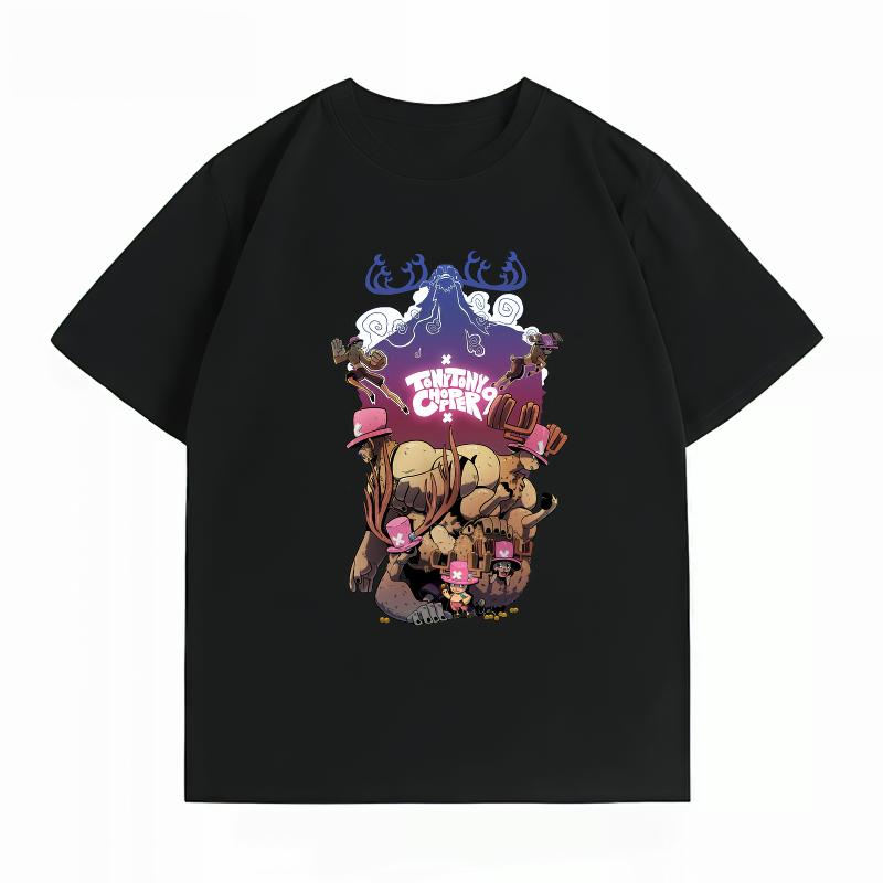 Unisexs Clothing New 100 Cotton Summer TShirt Bandai One Piece Unisexs TShirt Chopper Print Casual Unisexs TShirt S