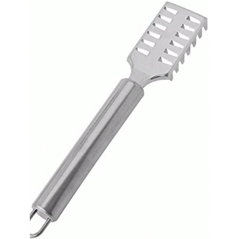Efficient Removal of Fish Scales, Stainless Steel Fish Scale Shaver, Fish Skin Cleaner, Fish Scale Scraper, Safety Cover серебряный