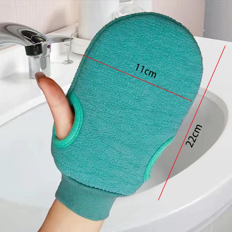2pcs/6pcs/12pcs Reversible Exfoliating Shower Gloves, Body Scrub Gloves, ,Cleansing Tools Bath Towel Bath Products Back Scrub