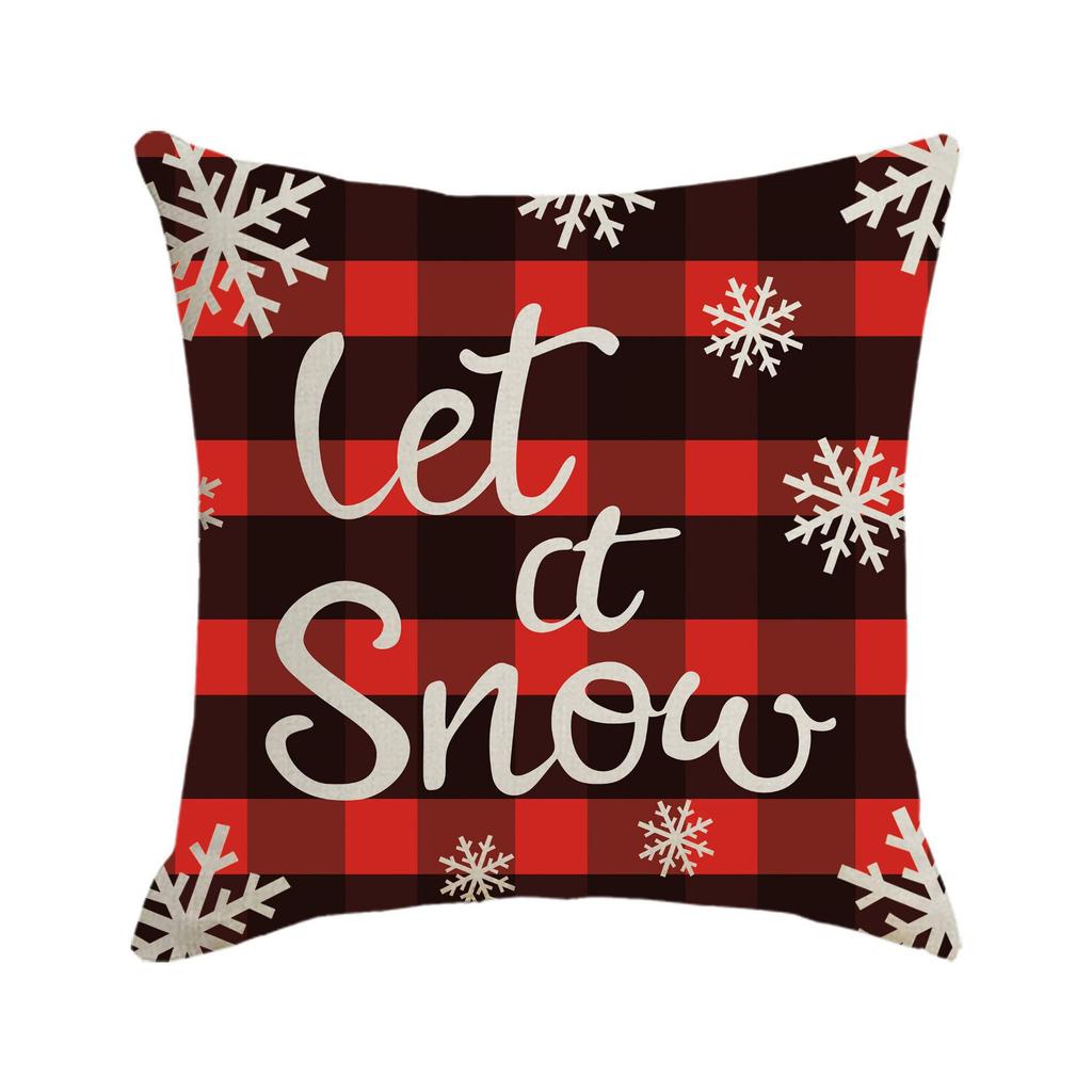 New Christmas Pillow Cover, Festive Pillow, Cushion Cover, Gift Backrest Cover, Waist Cushion Cover
