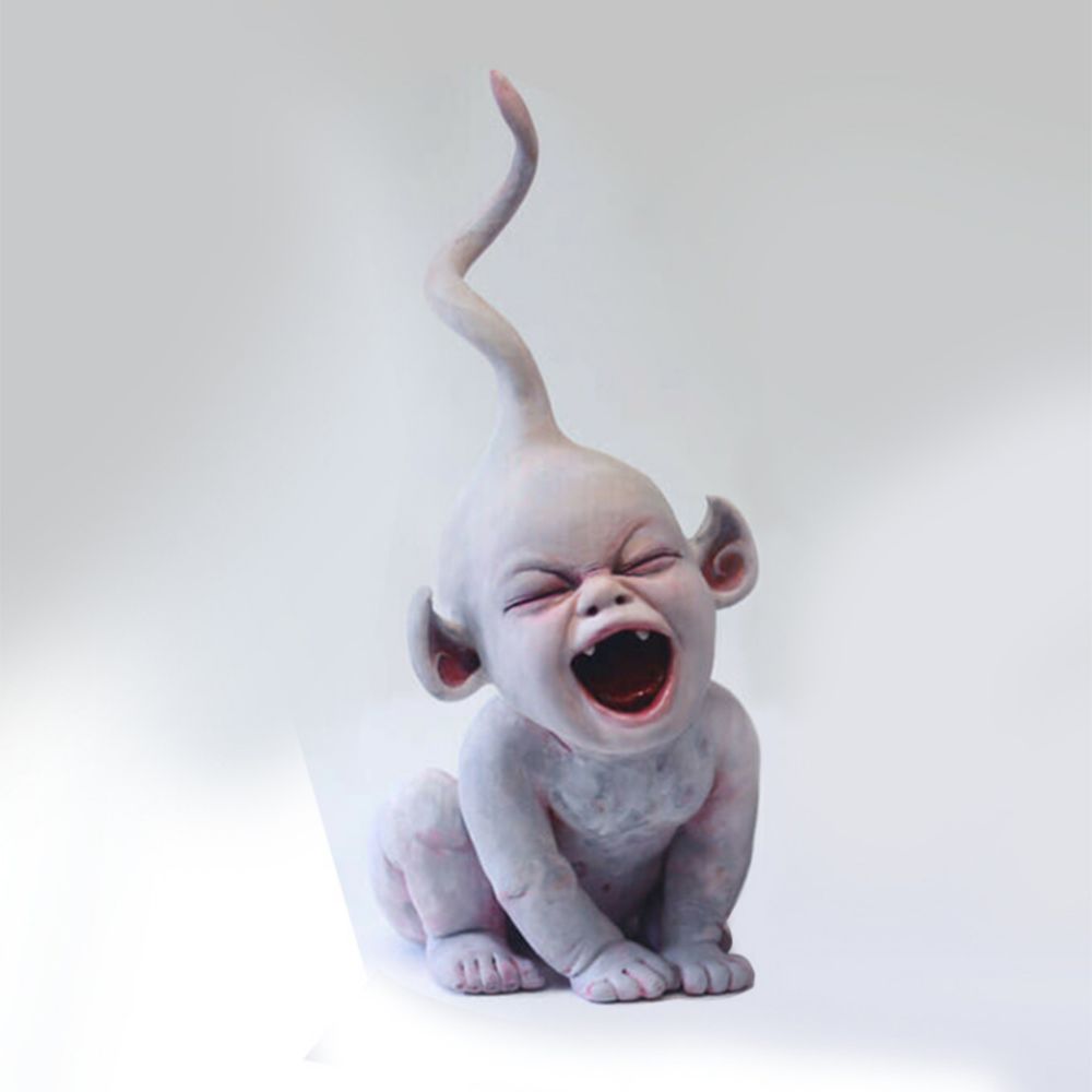 

Хэллоуин Смола Ребенок-зомби Ужас Статуя ребенка Кукла с привидениями Кукла-призрак Ручная работа 1