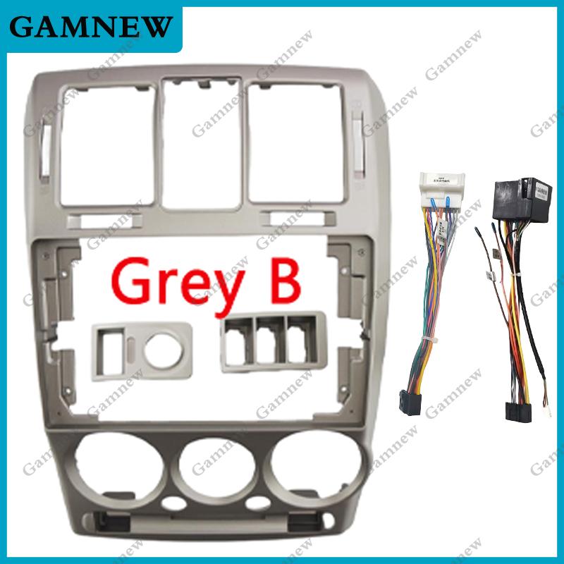 

9-дюймовая автомобильная рамка-переходник для Android-магнитолы, монтажная панель для Hyundai Getz 2002-2011, левый руль Grey B Full Set