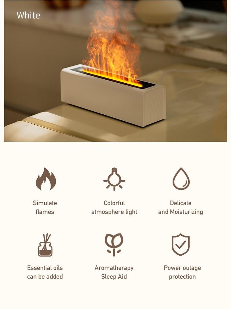USB Multi-Color Simulated Flame Fragrance Diffuser