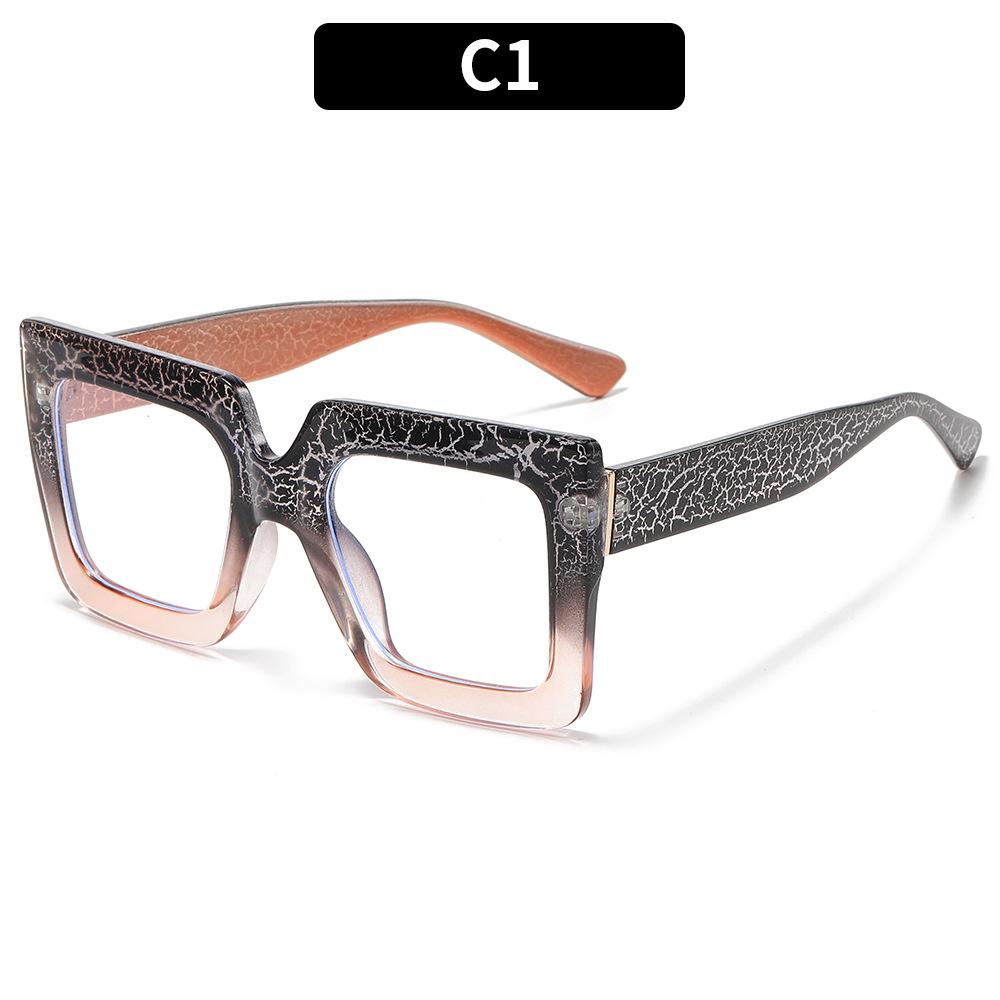Women s glasses men s fashion large frame square glasses