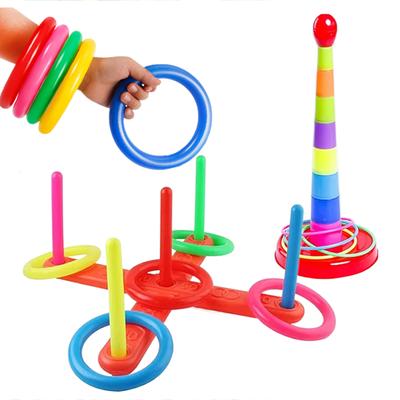 Children Circle Ferrule Stacked Layers Games Outdoor Fun Toy Sports Parent-Child Interactive Ferrule Throwing Game Kids TMZ
