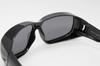 Driving Polarized Sunglasses UV Protection Over Glasses Lightweight Sports Sunglasses Fishing Golf Driving Black Overglasses [Captain Stag] Men's