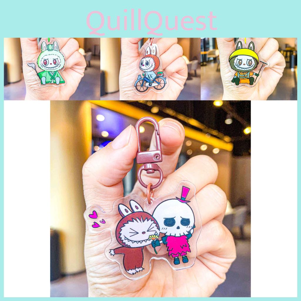 Charming Labubu Acrylic Keychain Unique Sheep Character Ideal For All Occasions