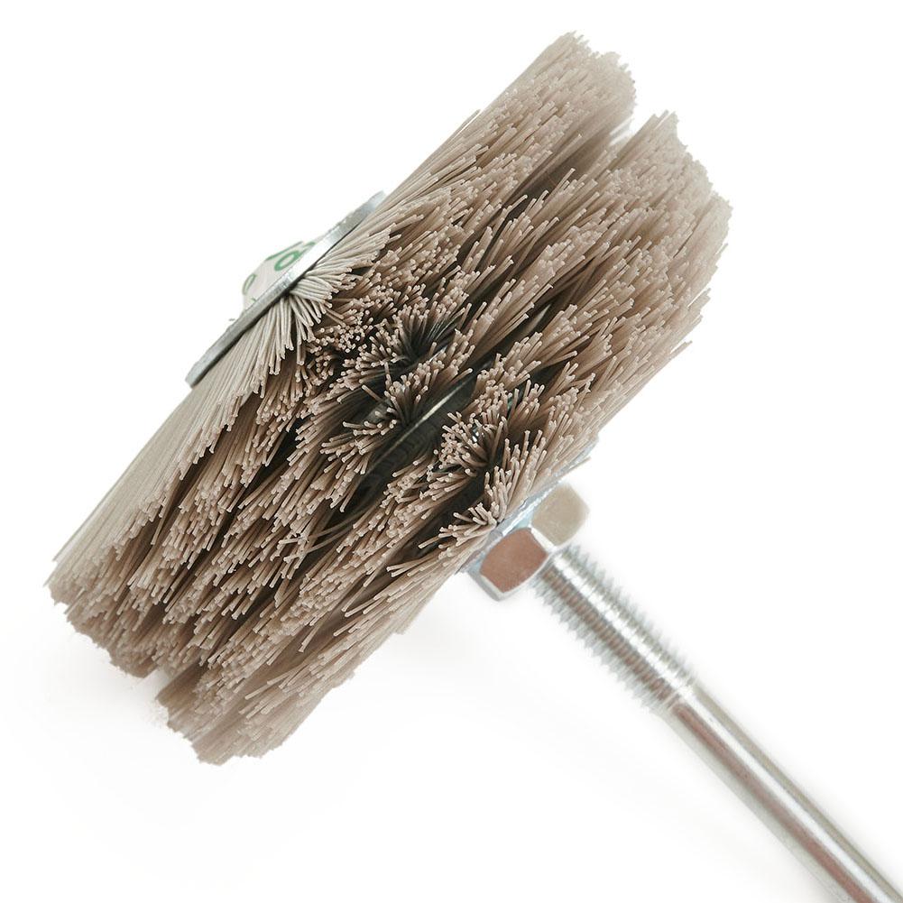 Long Lasting 80mm Nylon Wheel Brush Grinding Head for Woodwork Polishing
