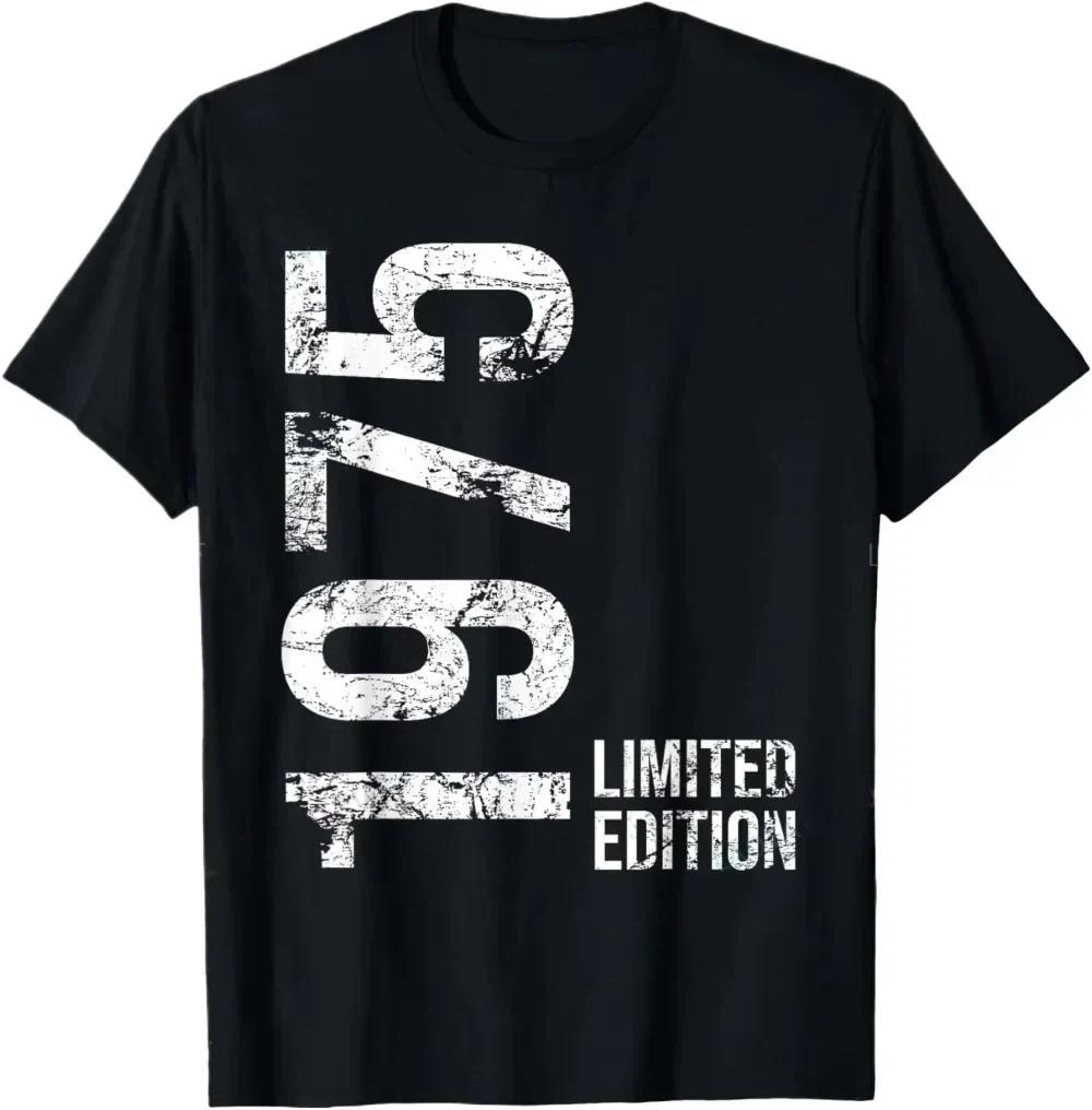 50th Birthday Gifts Men Women 50 Years Old Vintage 1975 Party TShirt Women Men Clothing Streetwear Graphic T Shirts Tops