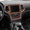 Wood Grain Dash Radio Navigation Panel Cover For Jeep Grand Cherokee 2014-