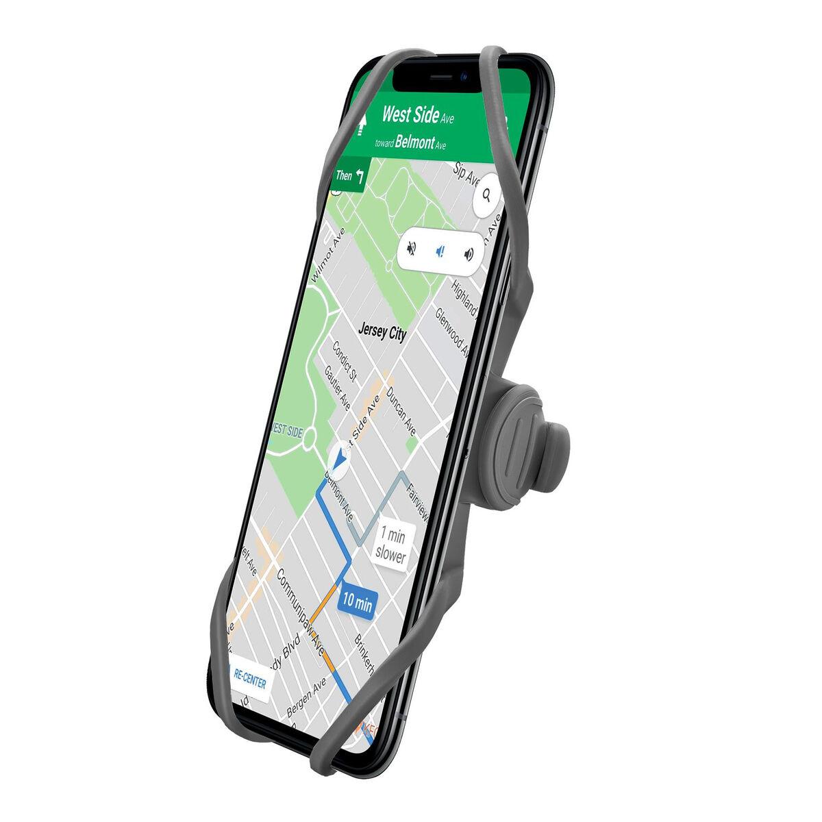 

Велосипедный держатель для смартфона Celly SWIPEBIKESTEMGR, серый силикон