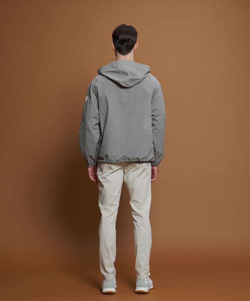 Panicale Grey Light Hooded Windbreaker