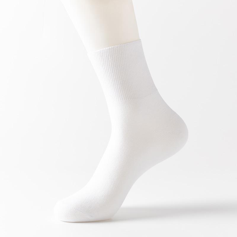 Men Spring and Summer Middle Aged and Elderly People Loose Mouth Not Foot Cotton Socks