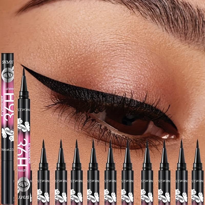 1pc Smudge & Waterproof Black Liquid Eyeliner Pen - Beginner Friendly, Long-Lasting Eye Makeup