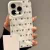 Pretty Bow And Heart Pattern Wave Texture Phone Case For iPhone 11 12 13 14 15 16 17 Pro Max 14 15 Plus 17 Air Soft Back Cover