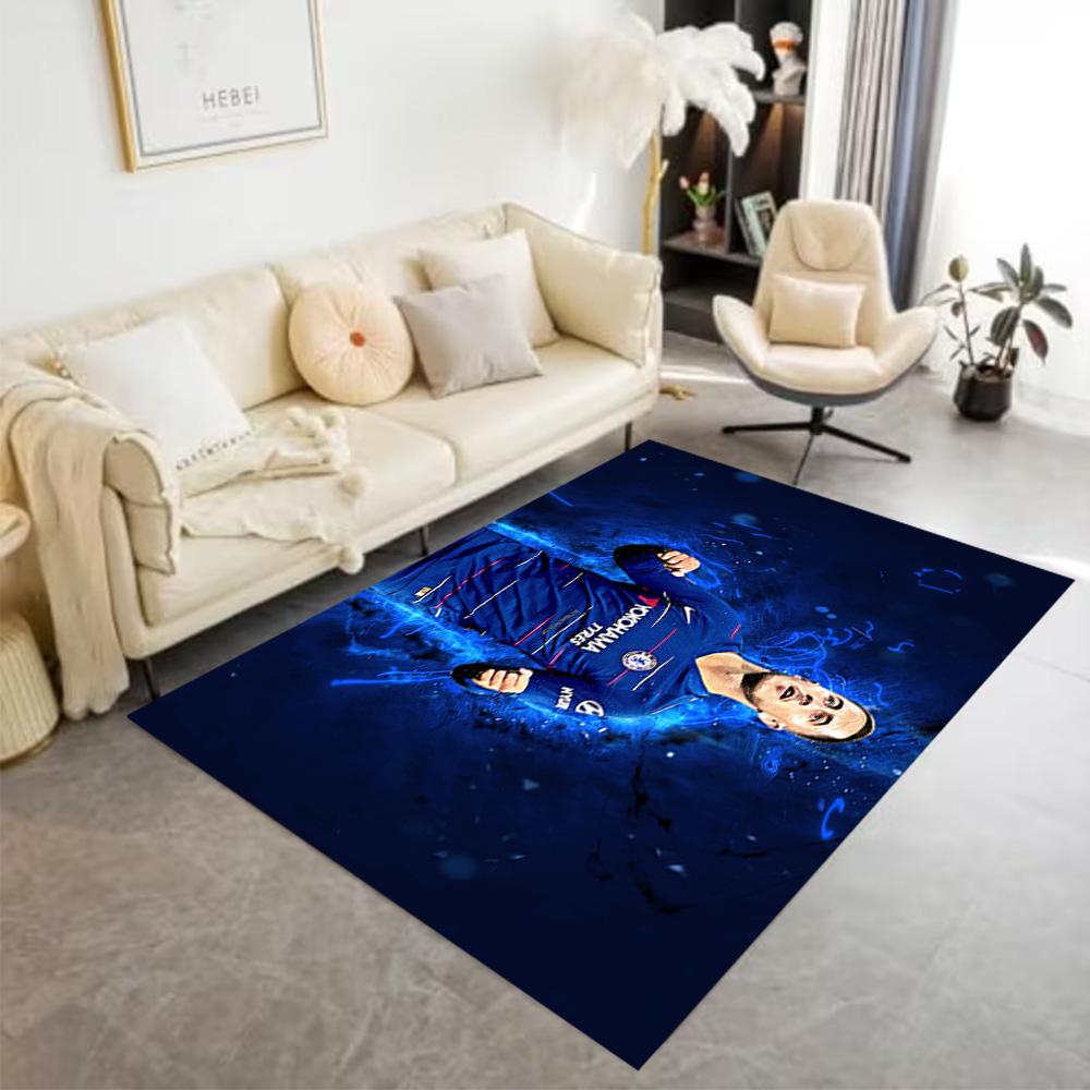 Chelsea Fc Player Portrait Floor Rug Office Rug Perfect for Dormitory Balcony Bedrooms Foyer Anti-slip Rug Anime Office Decor Best for Christmas
