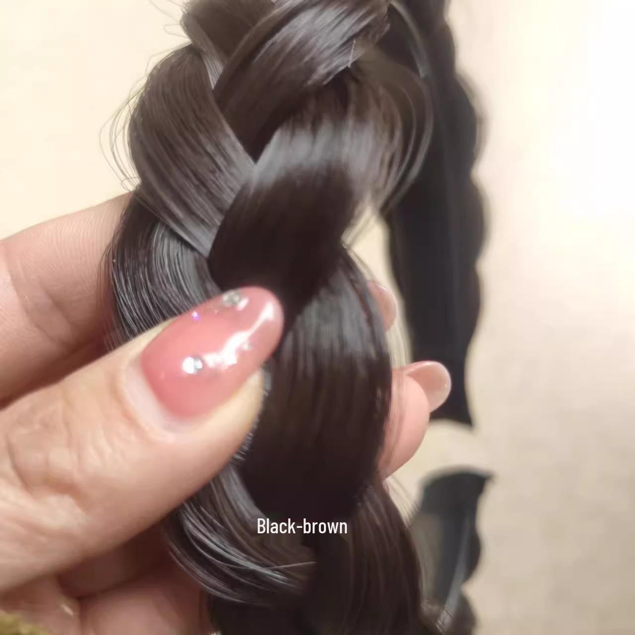 

Расширенная корейская косичка-ободок в стиле Мори-гёрл с воздушной челкой - Невидимая, Бесшовная, Высококачественная