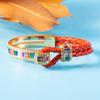 Fashion Light Luxury Diamond-encrusted Horseshoe Buckle Bracelet High-end Zircon Woven Hand Rope Versatile Niche Temperament Bracelet