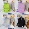 New Fashion Color Block Cute Backpack For Teens Lightweight And Stylish Shoulder Bag With High Color Value
