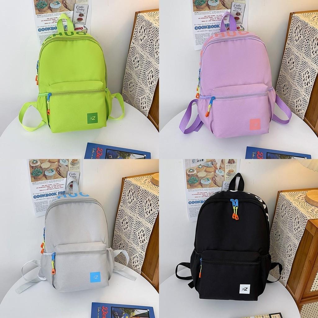 New Fashion Color Block Cute Backpack For Teens Lightweight And Stylish Shoulder Bag With High Color Value