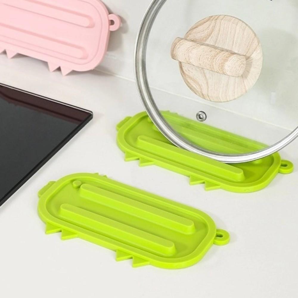 Flexible Pot Lid Storage Mat Non-Slip Insulation Cushion Soap Drain Pad  Outdoor Tableware