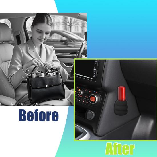 Car Lipstick Stand Storage Holder Expandable Design Universal Fit Easy Installation Self Adhesive Lib Balm Organizer