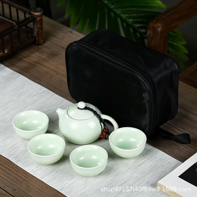 Travel Tea Set, Household Portable Set, Outdoor Souvenir, Chinese New Year Gift