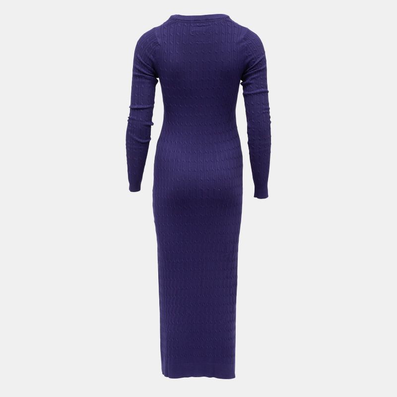 Robe maxi maille torsadée col rond Femme BILL TORNADE