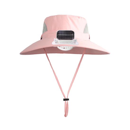 Solar-Lüfterkappe mit 800mAh-Akku USB-Solarladung Outdoor-Fischerhut mit wasserdichter Beschichtung Mesh-Design Kinder-Sonnenhut